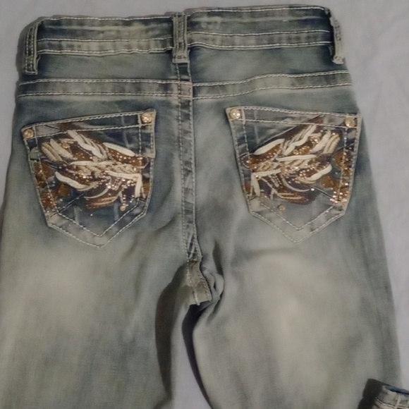 Rebel& Soul Blue Boot Cut Denim with Vintage Fading, Size 4 - Picture 10 of 11